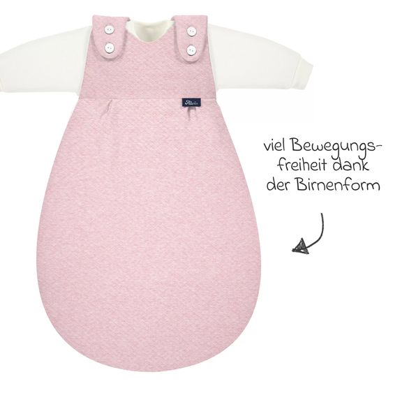 Alvi Baby-Mäxchen 3-tlg. Special Fabric - Quilt - Rosé - Gr. 80/86