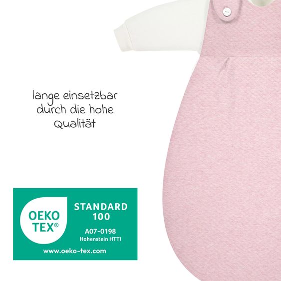 Alvi Baby-Mäxchen 3-tlg. Special Fabric - Quilt - Rosé - Gr. 80/86