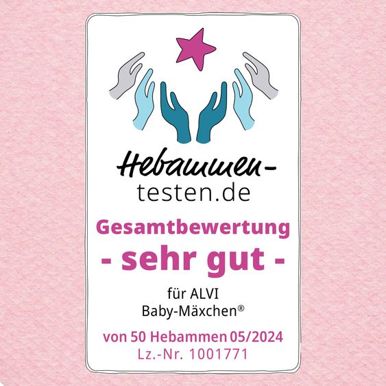 Alvi Baby-Mäxchen 3-tlg. Special Fabric - Quilt - Rosé - Gr. 80/86