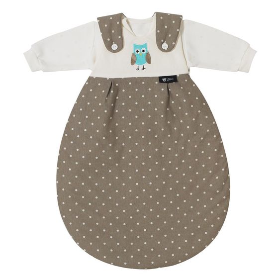 Alvi Baby-Mäxchen 3-tlg. Supersoft - Birds Beige - Gr. 56/62