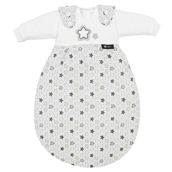 Alvi Baby-Mäxchen 3-tlg. Supersoft - Stern & Sternchen Grau Beige - Gr. 50/56