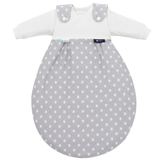Alvi Baby-Mäxchen 3-tlg. Tencel® - Stars Silber - Gr. 56/62