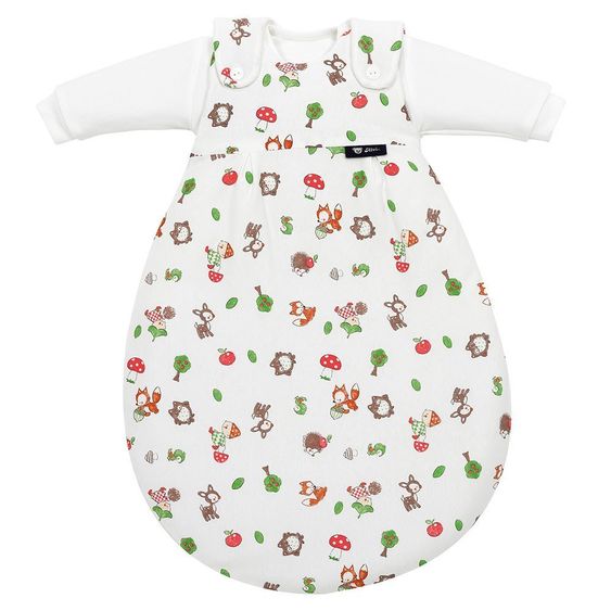 Alvi Baby-Mäxchen 3-tlg. - Waldfreunde Weiß - Gr. 68/74