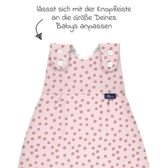 Alvi Baby Mäxchen-Außensack Organic Cotton - Curly Dots - Gr. 68/74