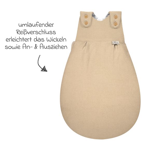 Alvi Baby-Mäxchen Außensack - Waffelpique - Gr. 56/62