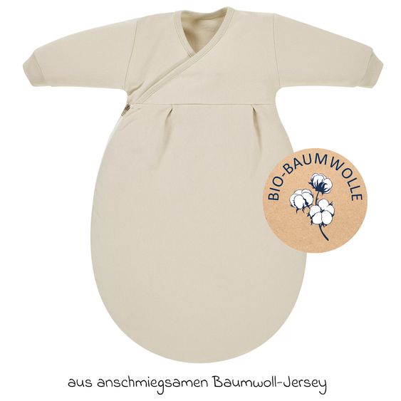Alvi Baby-Mäxchen Innensack Jersey Organic Cotton - Beige - Gr. 68