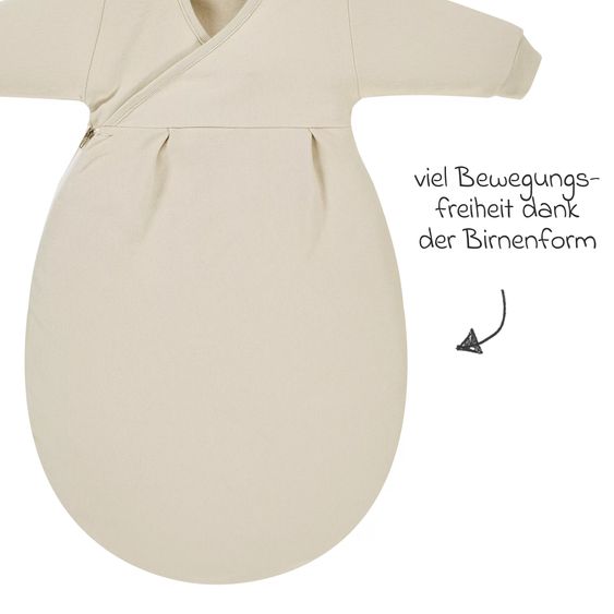 Alvi Baby-Mäxchen Innensack Jersey Organic Cotton - Beige - Gr. 68