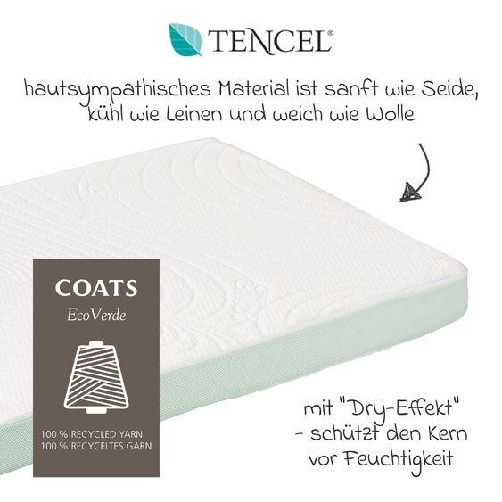 Alvi Baby crib mattress ALVImed® by Dr. Martin Buchholz 70 x 140 cm