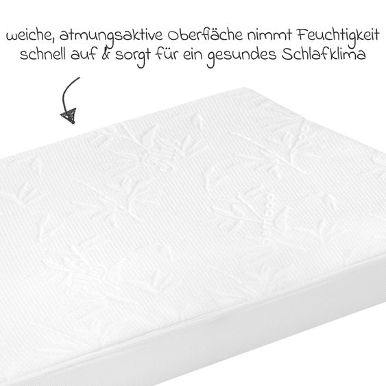 Alvi Bamboo Pro baby crib mattress 70 x 140 cm