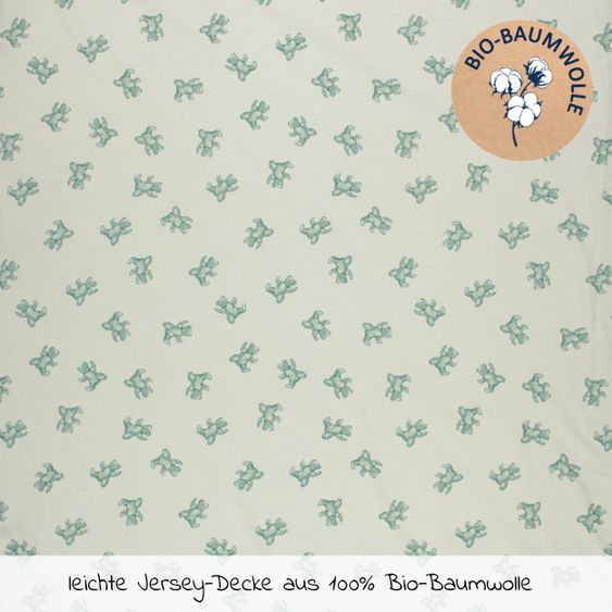 Alvi Babydecke Jersey - Organic Cotton 75 x 100 cm - Teddy 1961