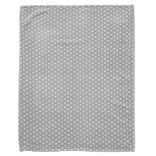 Babydecke Mikrofaser 75 x 100 cm - Stars - Silber