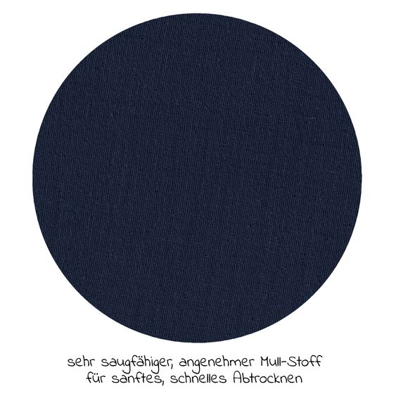 Alvi Bade-Poncho Mull 60 x 60 cm - Poseidon