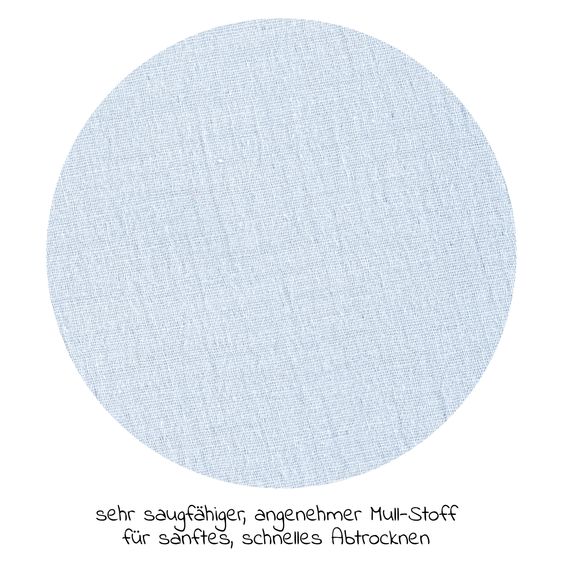 Alvi Bade-Poncho Mull 60 x 60 cm - Sky Way