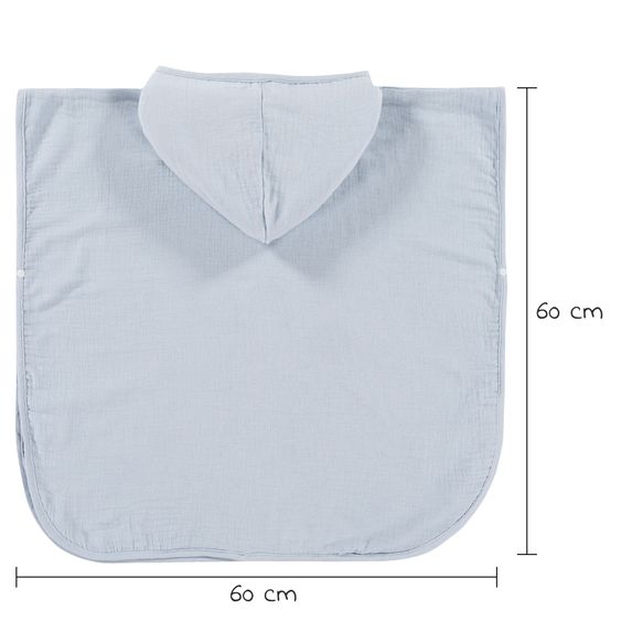 Alvi Bade-Poncho Mull 60 x 60 cm - Sky Way