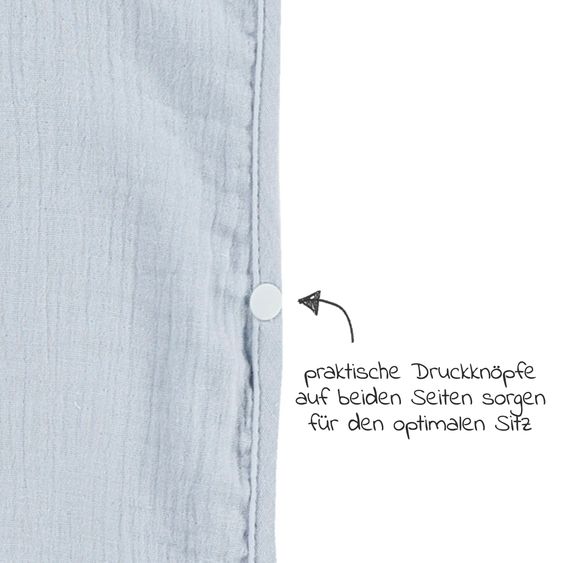 Alvi Bade-Poncho Mull 60 x 60 cm - Sky Way