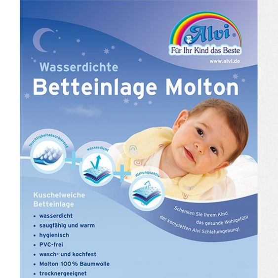 Alvi Betteinlage Molton 50 x 90 cm