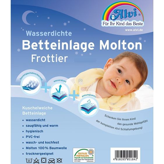 Alvi bed pad Molton / terry towelling 40 x 50 cm