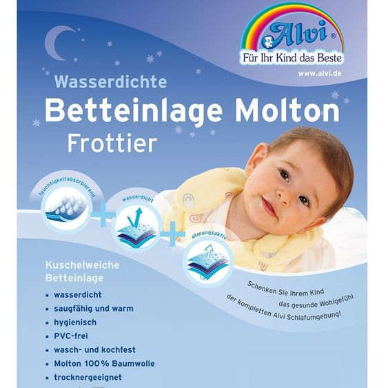 Alvi Cuscino letto molton / spugna 70 x 100 cm