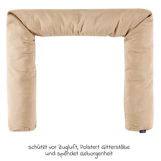 Alvi Mussola per il letto / per il pigiama party 180 cm - sabbia-beige