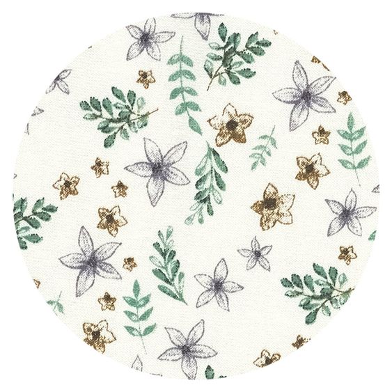 Alvi Bettschlange / Schlummer-Lounge Organic Cotton geflochten 170 cm - Petit Fleurs