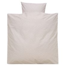Bettwäsche 80 x 80 cm - Raute - Taupe