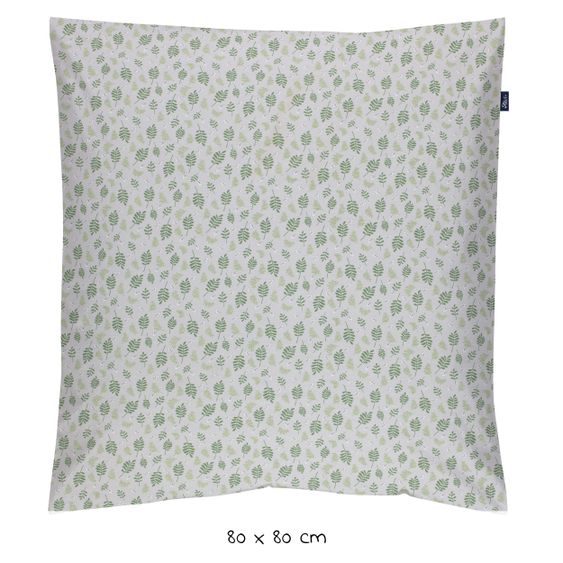 Alvi Bedding Organic Cotton 80 x 80 cm - Drifting Leaves