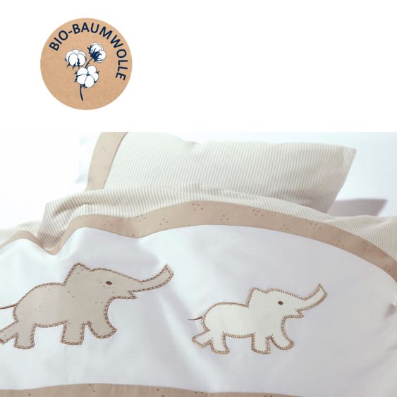 Alvi Bettwäsche Organic Cotton 80 x 80 cm - Olifant