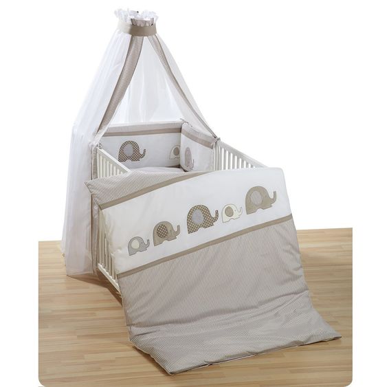 Alvi Bettwäsche-Set Elefant - Beige