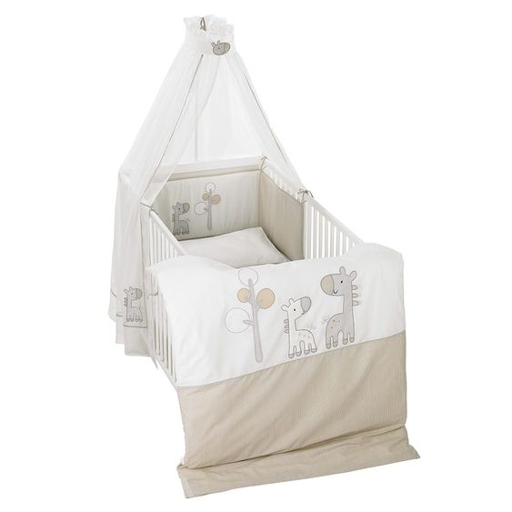 Alvi Bettwäsche-Set - Giraffe - Beige