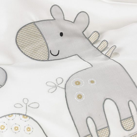 Alvi Bettwäsche-Set - Giraffe - Beige