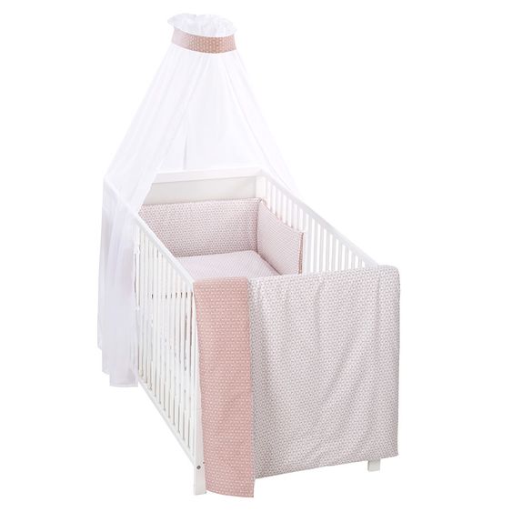 Alvi Bettwäsche-Set - Raute - Rosa