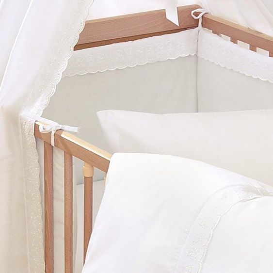 Alvi Bedding set Teddy Romantic - White