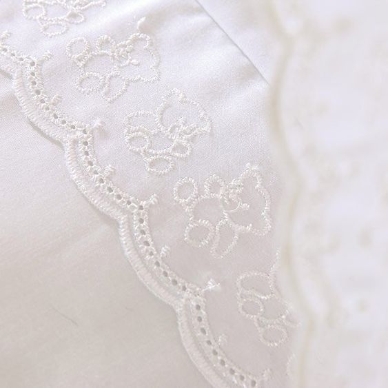 Alvi Bedding set Teddy Romantic - White