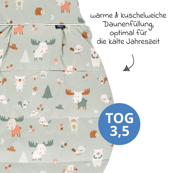 Alvi Daunen-Schlafsack - Baby Forest - Gr. 110 cm