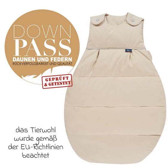 Alvi Daunen-Schlafsack - Nature - Gr. 110 cm