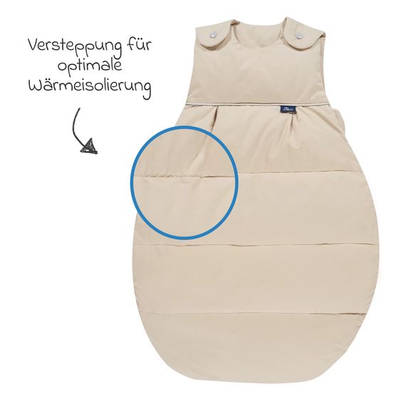 Alvi Daunen-Schlafsack - Nature - Gr. 110 cm