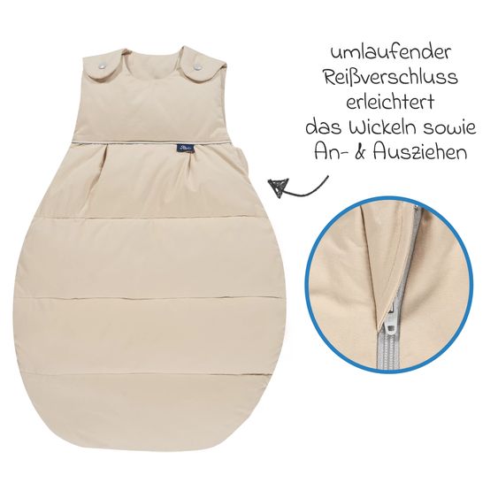 Alvi Daunen-Schlafsack - Nature - Gr. 110 cm