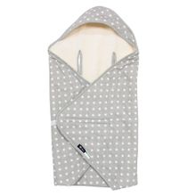 Travel Blanket Jersey 80 x 80 cm - Stars - Silver