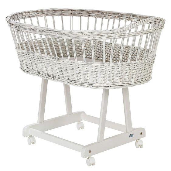 Alvi Complete bassinet Birthe White - Bear Children - Blue