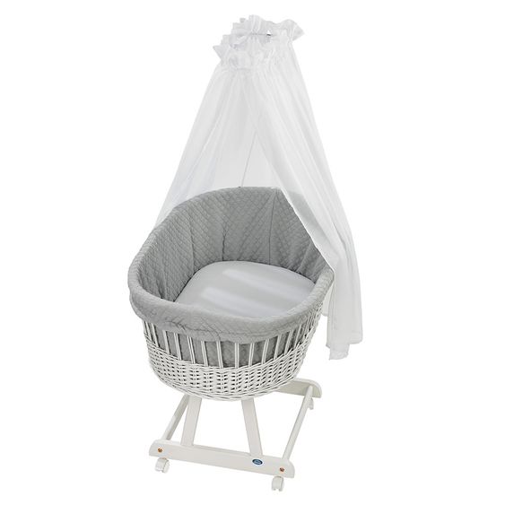 Alvi Komplett-Stubenwagen Birthe Weiß bellybutton - Dream - Grey