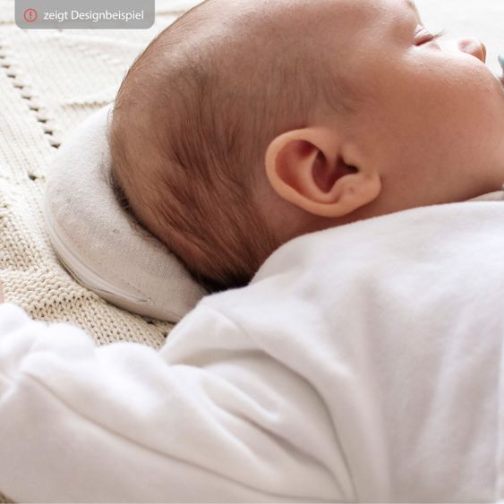 Alvi Kopfstütze / Babykissen gegen Kopfverformung ALVIbino inkl. Aufbewahrungstasche - Smokey Stripe
