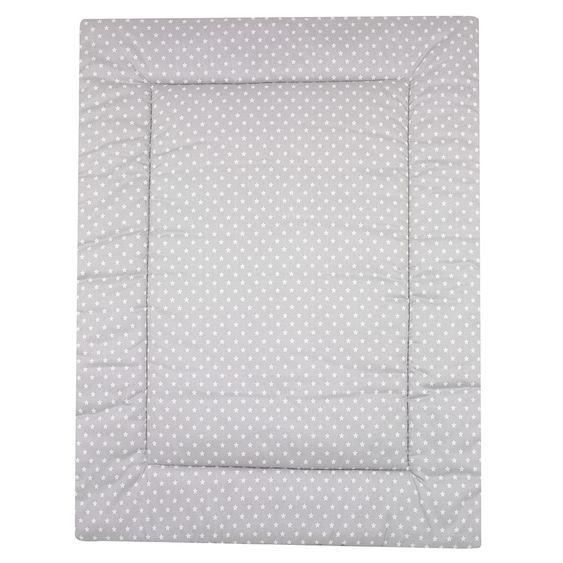 Alvi Krabbeldecke 100 x 135 cm - Stars - Silber