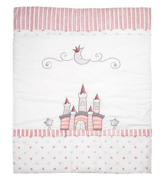 Alvi Coperta per bambini 100 x 135 cm - Castello dei sogni rosa