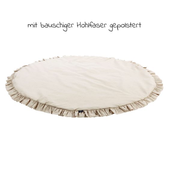 Alvi Krabbeldecke Rund - Organic Cotton 100 cm - Volant