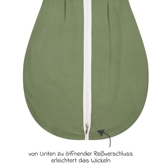 Alvi Kugelschlafsack Mäxchen Light - Felpa Nap - Green - Gr. 90 cm