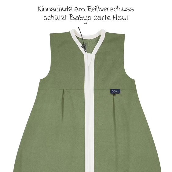 Alvi Kugelschlafsack Mäxchen Light - Felpa Nap - Green - Gr. 90 cm