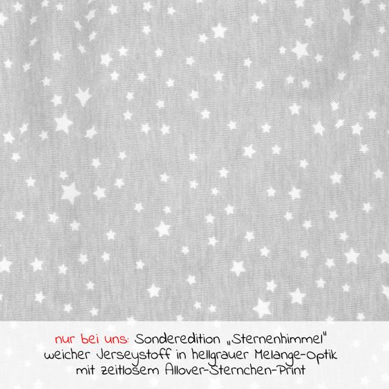 Alvi Ball sleeping bag Mäxchen Light - Jersey - starry sky - size 70