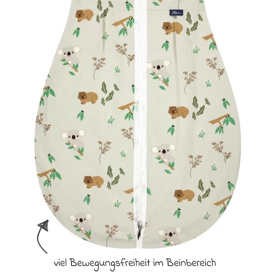 Alvi Kugelschlafsack Mäxchen Light - Organic Cotton - Koalas World - Gr. 110 cm