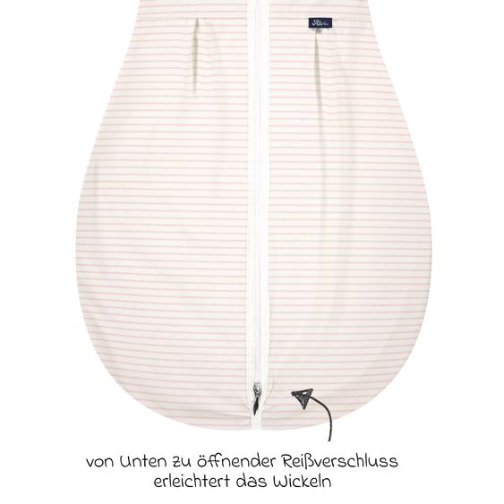 Alvi Kugelschlafsack Mäxchen Light - Organic Cotton - Ringlets Koala - Rosé - Gr. 110 cm