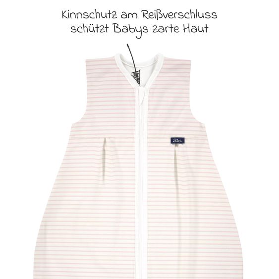 Alvi Kugelschlafsack Mäxchen Light - Organic Cotton - Ringlets Koala - Rosé - Gr. 110 cm